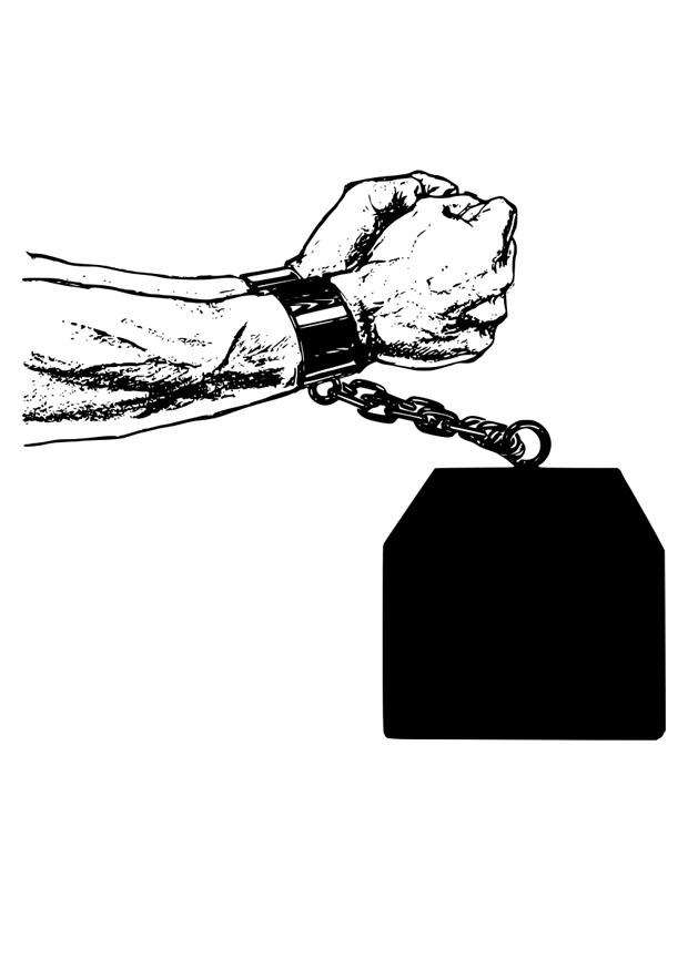 Målarbild kedjad