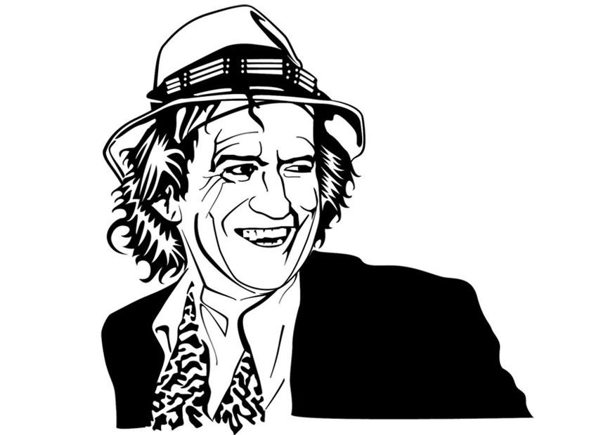 keith richards Målarbild keith richards