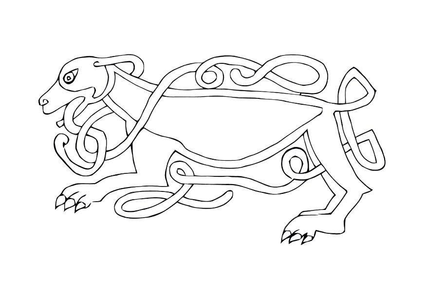 keltisk hund Målarbild keltisk hund