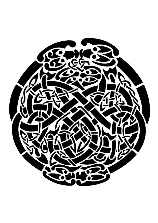 Målarbild keltiskt motiv