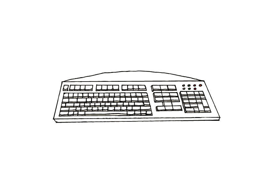 keyboard Målarbild keyboard