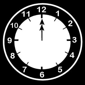 klockan A¤r tolv Målarbild klockan A¤r tolv