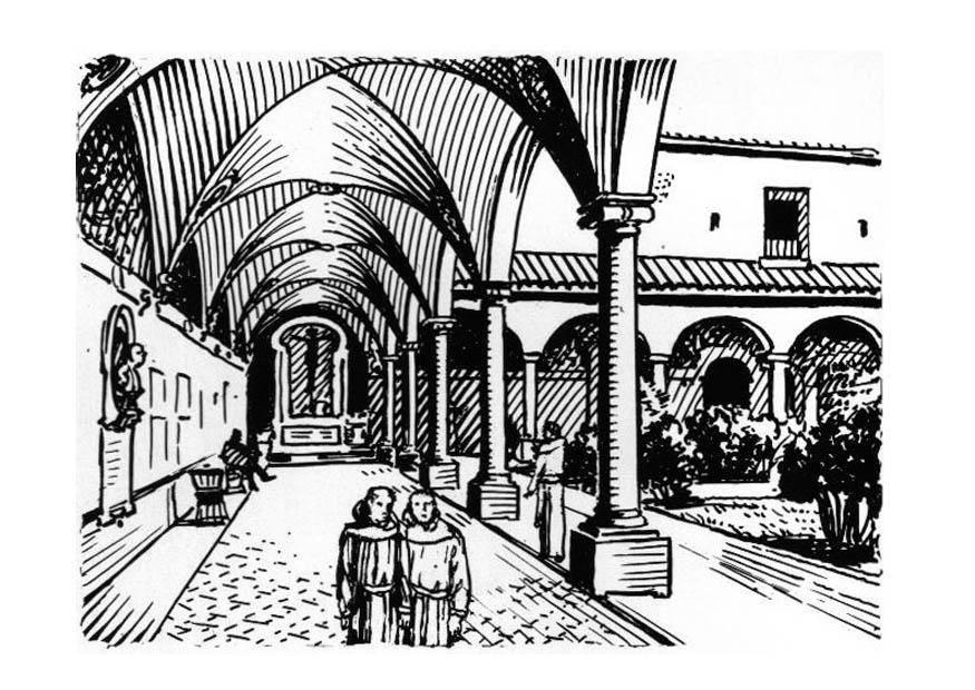 kloster Målarbild kloster