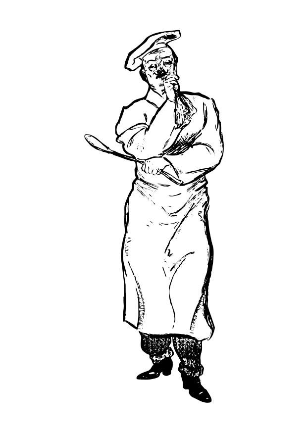 kock Målarbild kock