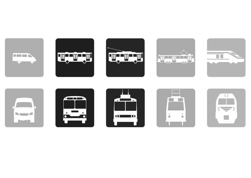kollektivtrafik Målarbild kollektivtrafik