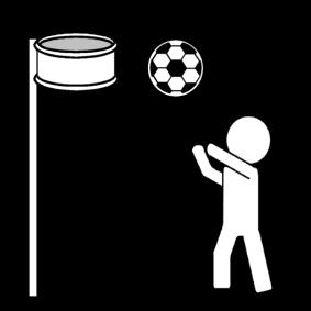 korfball Målarbild korfball