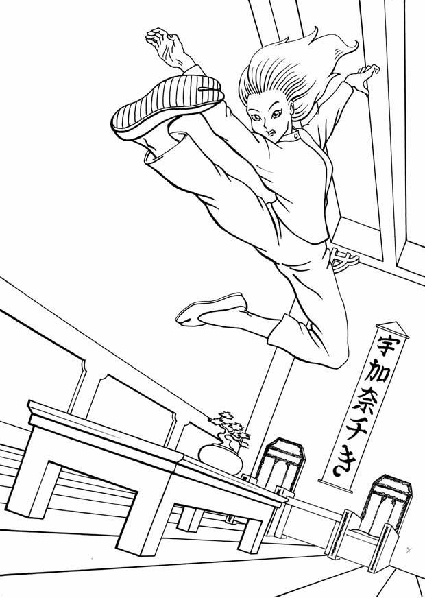 kung fu Målarbild kung fu