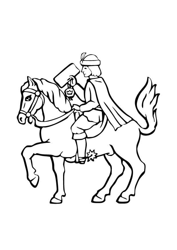 kunglig kurir Målarbild kunglig kurir