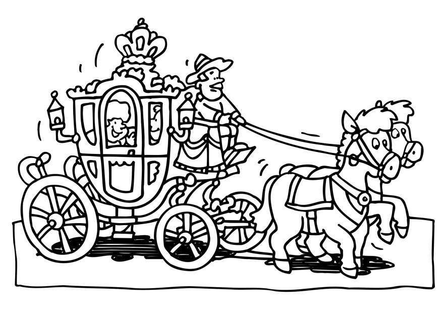kunglig vagn Målarbild kunglig vagn