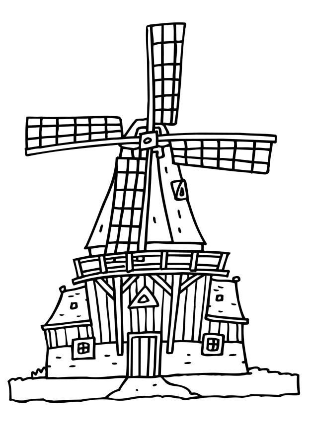kvarn Målarbild kvarn