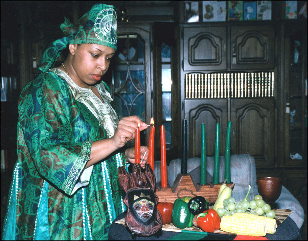 kwanzaa ritual Foto kwanzaa ritual