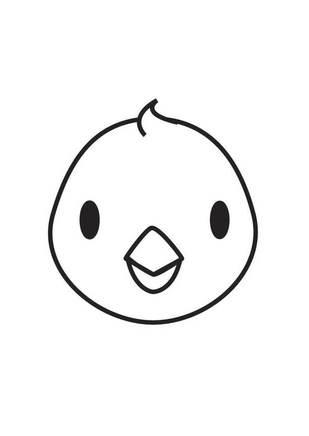kycklinghuvud Målarbild kycklinghuvud