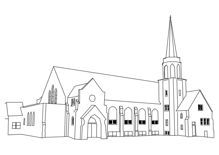 kyrka Målarbild kyrka