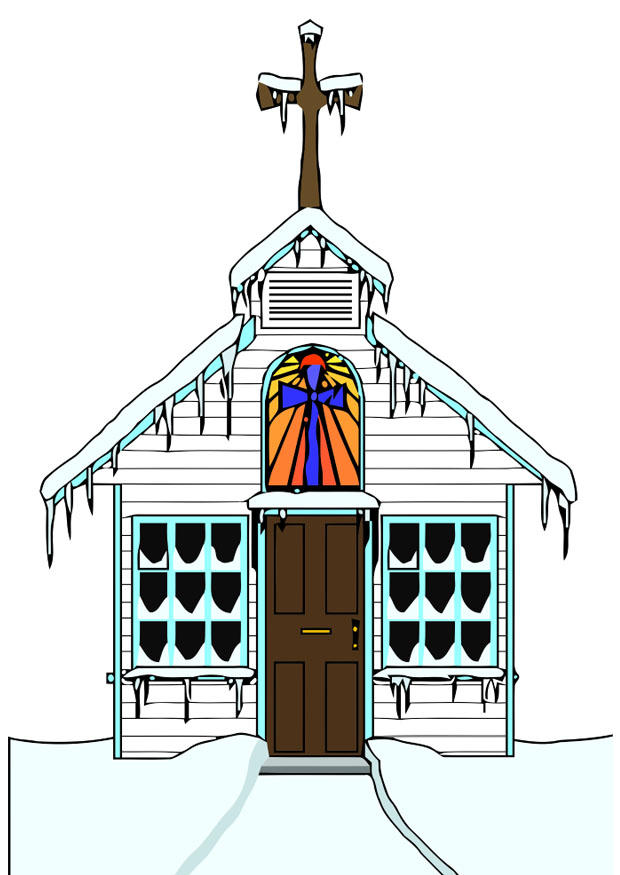 kyrka om vintern bild kyrka om vintern