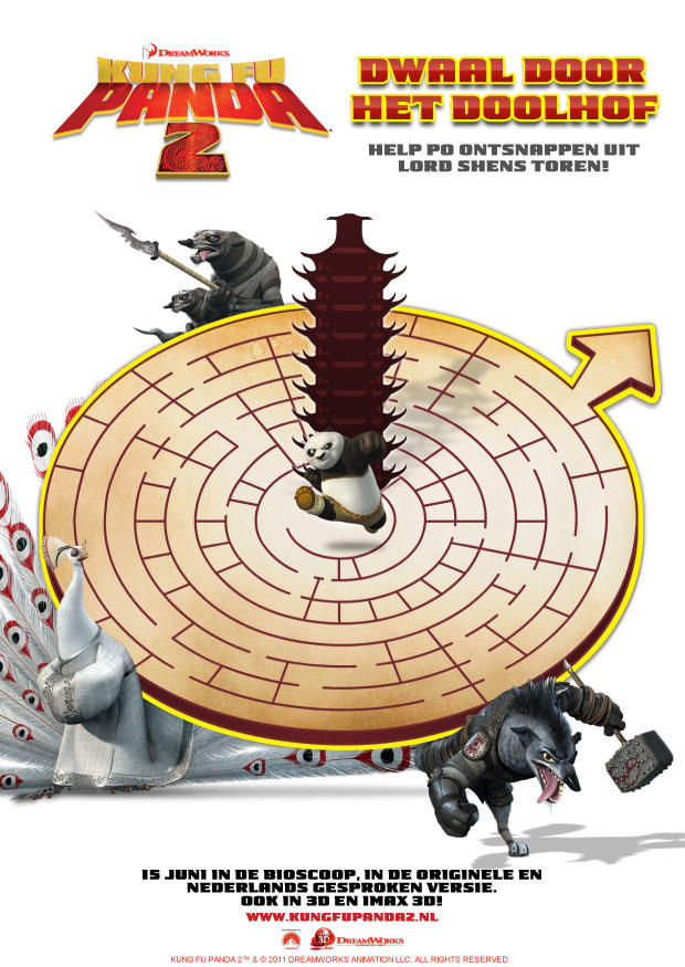 labyrint - kung fu panda 2 bild labyrint - kung fu panda 2
