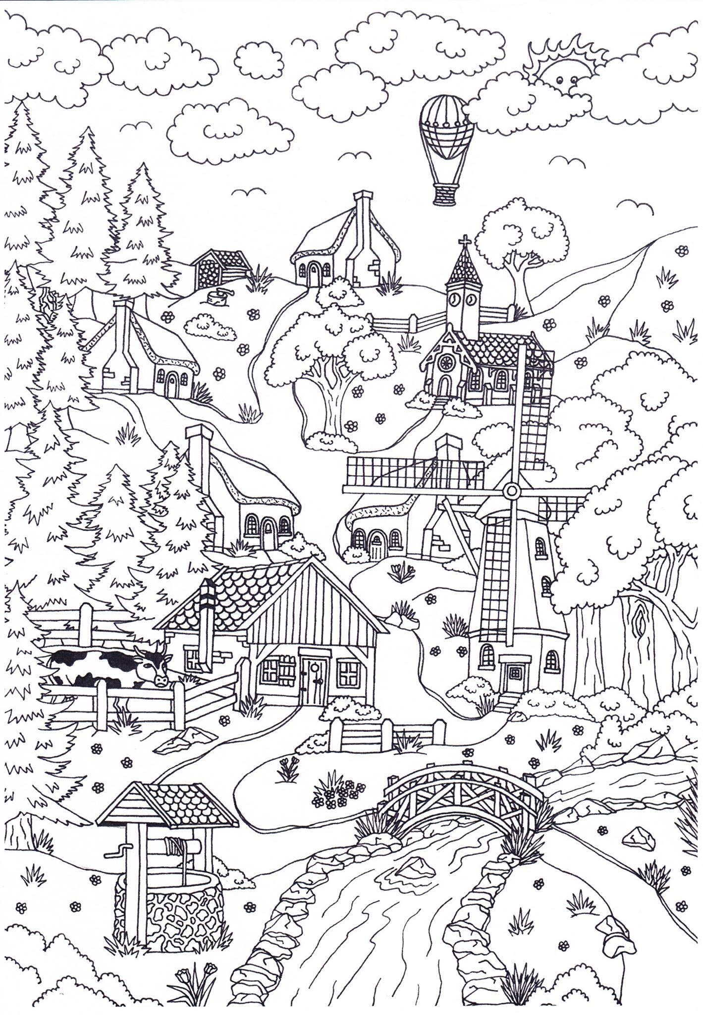 landskap Målarbild landskap