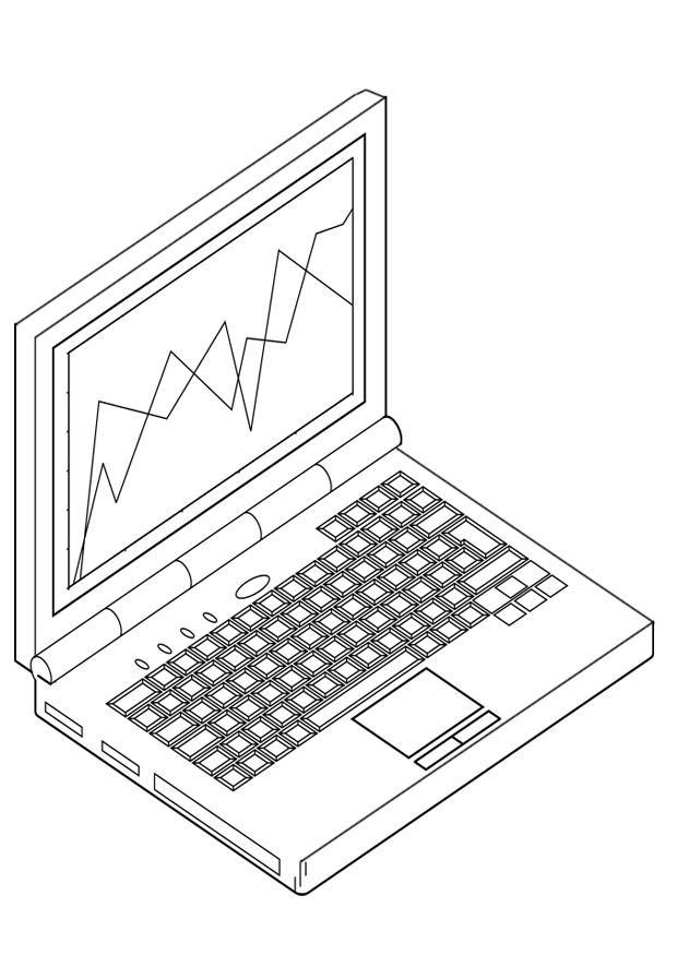 laptop Målarbild laptop