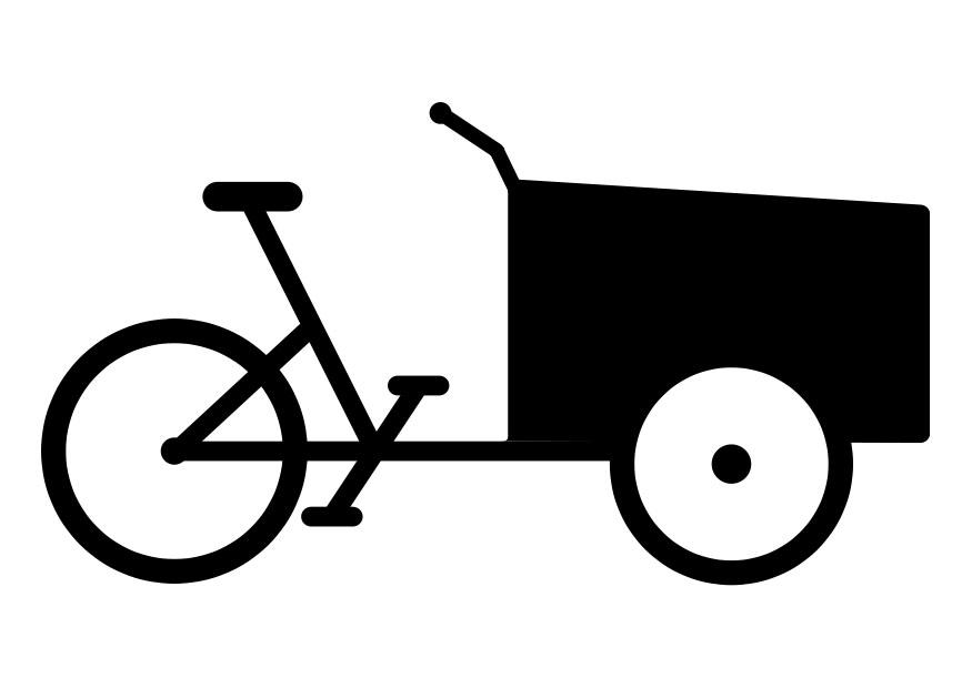 last cykel Målarbild last cykel