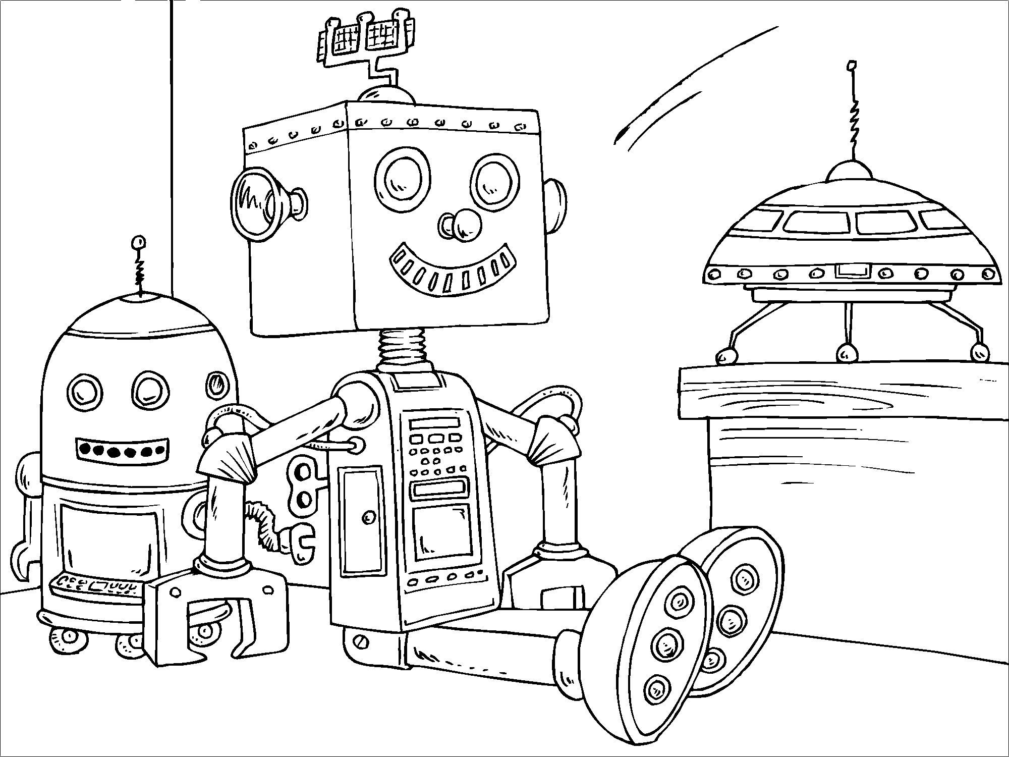 leksaksrobot Målarbild leksaksrobot