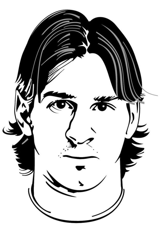 Målarbild lionel messi