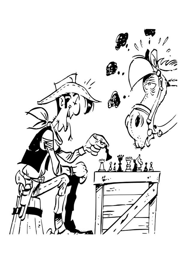 lucky luke Målarbild lucky luke