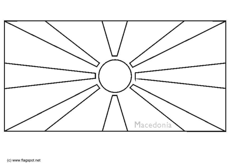 makedonien Målarbild makedonien