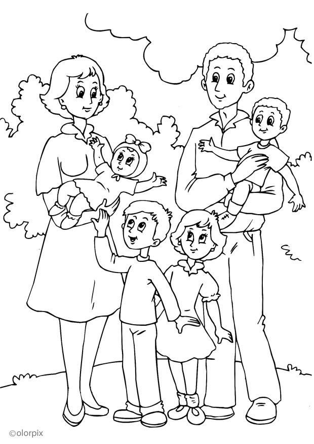 mammas nya familj Målarbild mammas nya familj