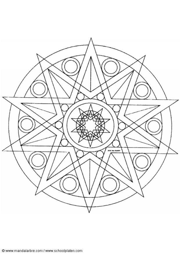 Målarbild mandala-1402b