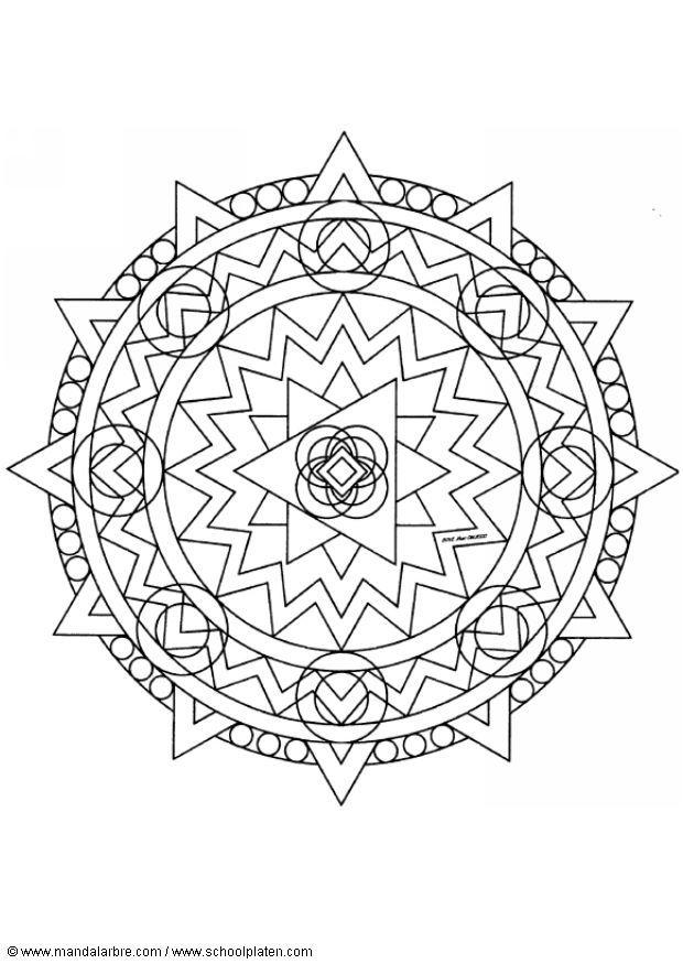 mandala-1402d Målarbild mandala-1402d