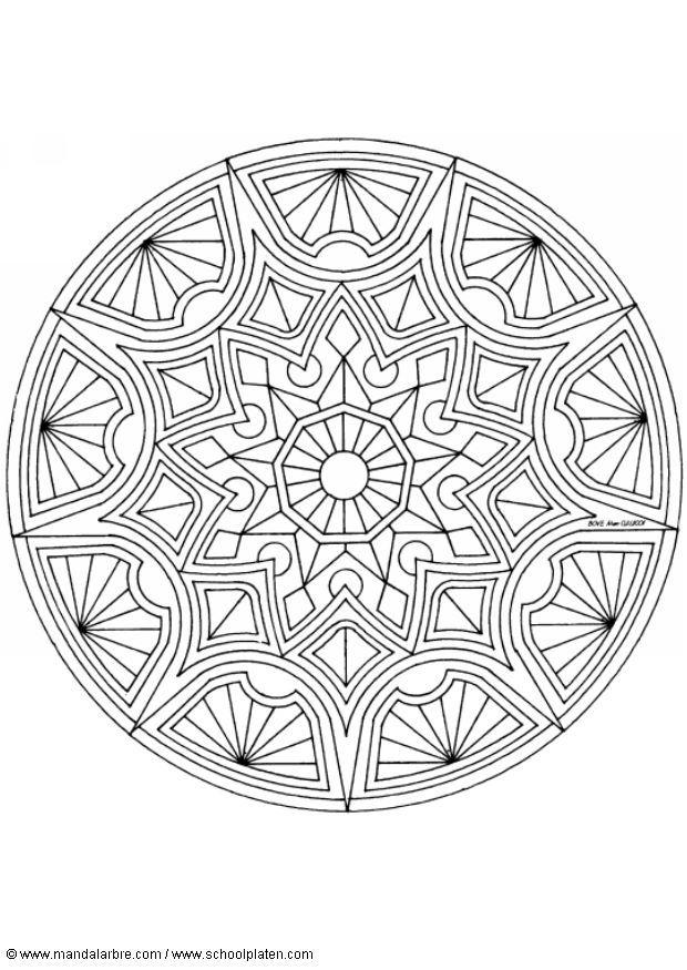 mandala-1502e Målarbild mandala-1502e