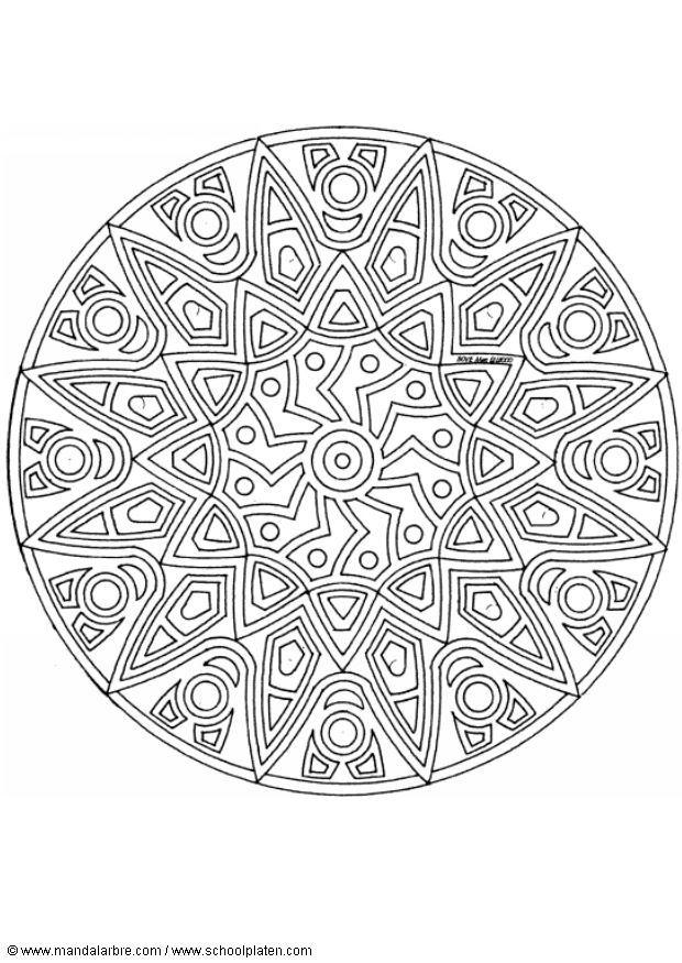 mandala-1502h Målarbild mandala-1502h