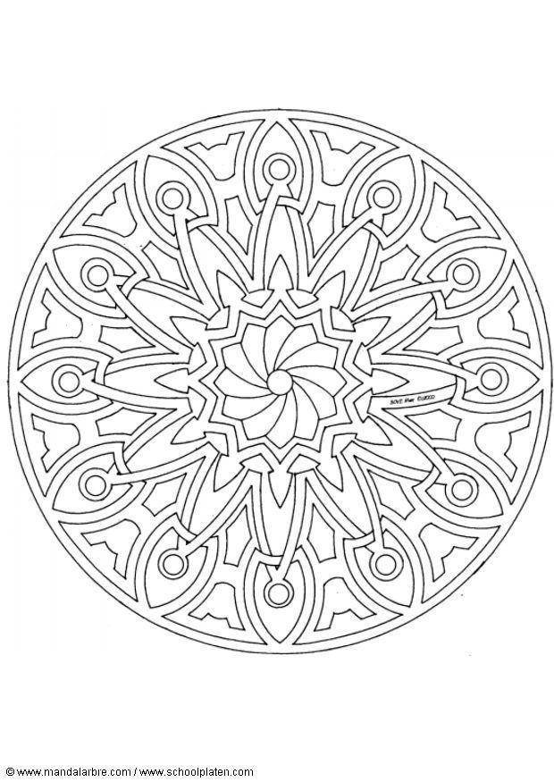 Målarbild mandala-1502i