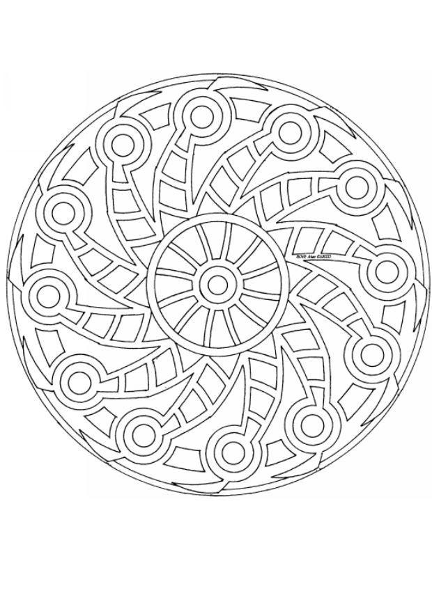 mandala-1502j Målarbild mandala-1502j