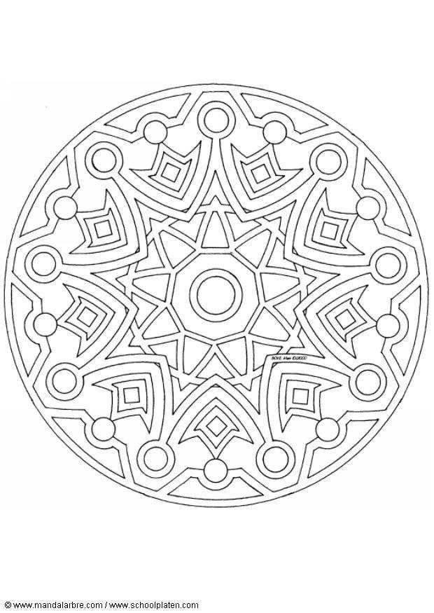 Målarbild mandala-1502l