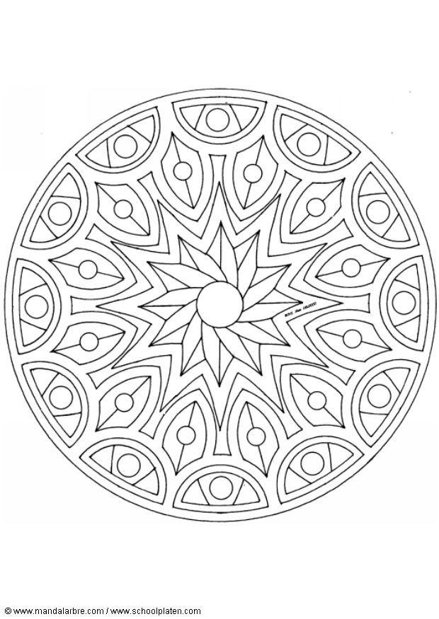 mandala-1502m Målarbild mandala-1502m