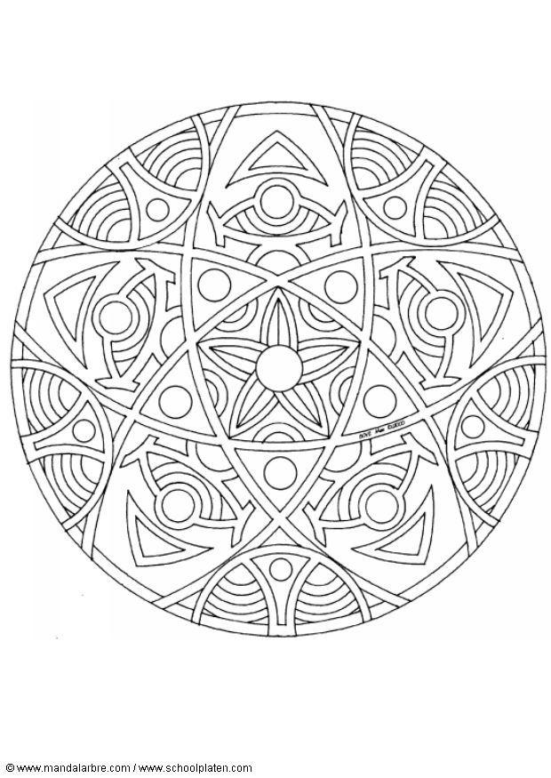 mandala-1502o Målarbild mandala-1502o