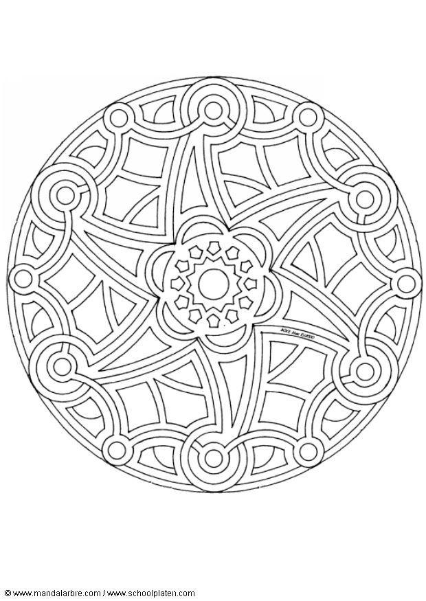 mandala-1502p Målarbild mandala-1502p