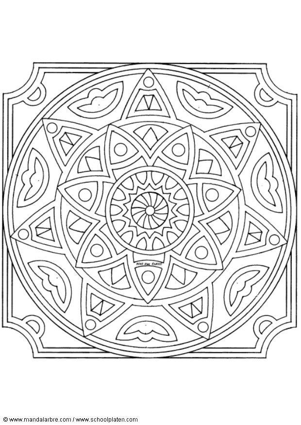 Målarbild mandala-1502q