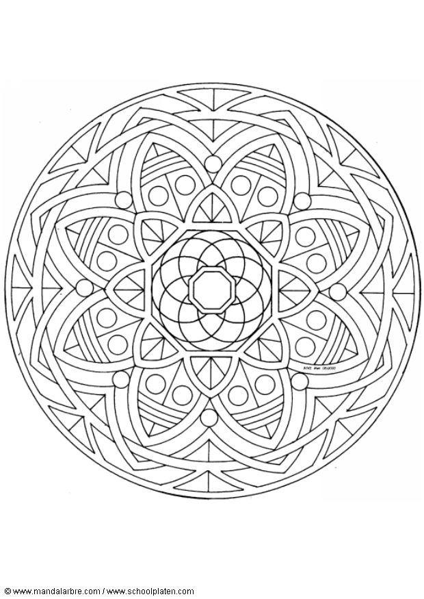 Målarbild mandala-1502t