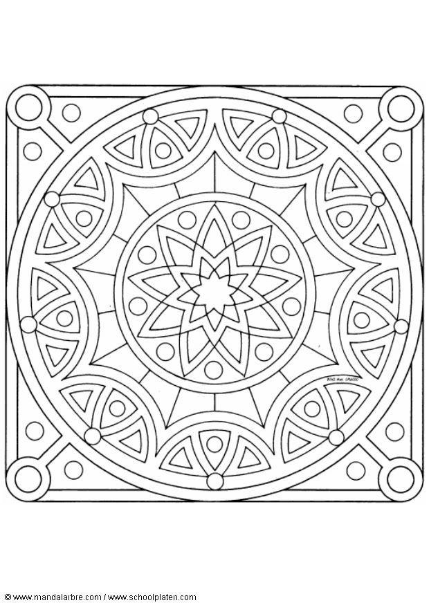 Målarbild mandala-1502w