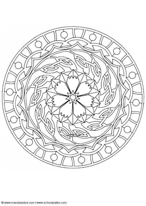 mandala-1602d Målarbild mandala-1602d