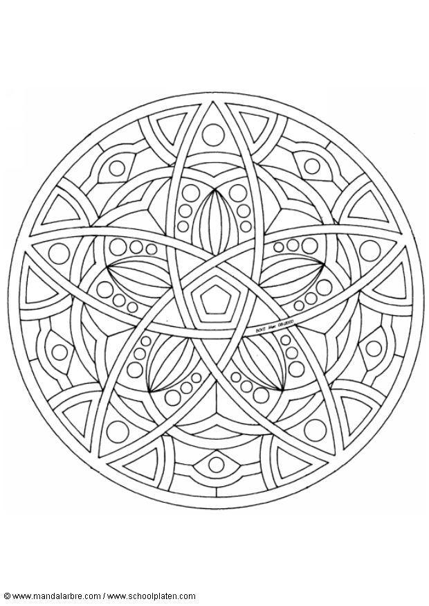 mandala-1602e Målarbild mandala-1602e