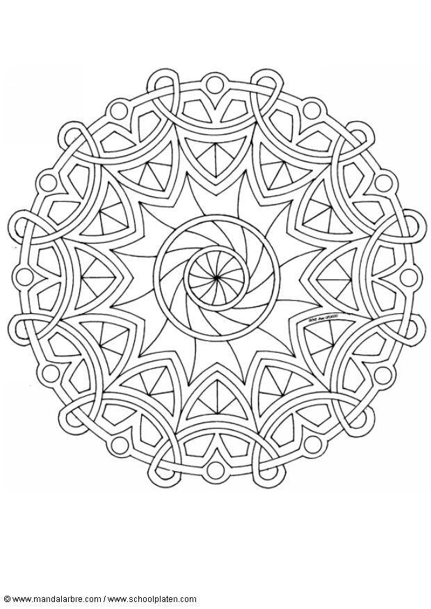 mandala-1602g Målarbild mandala-1602g