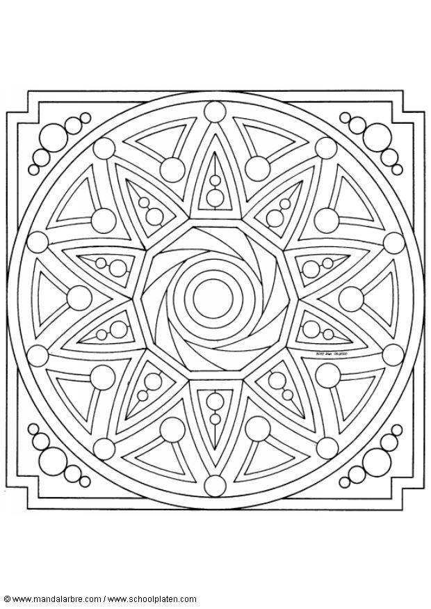 mandala-1602i Målarbild mandala-1602i