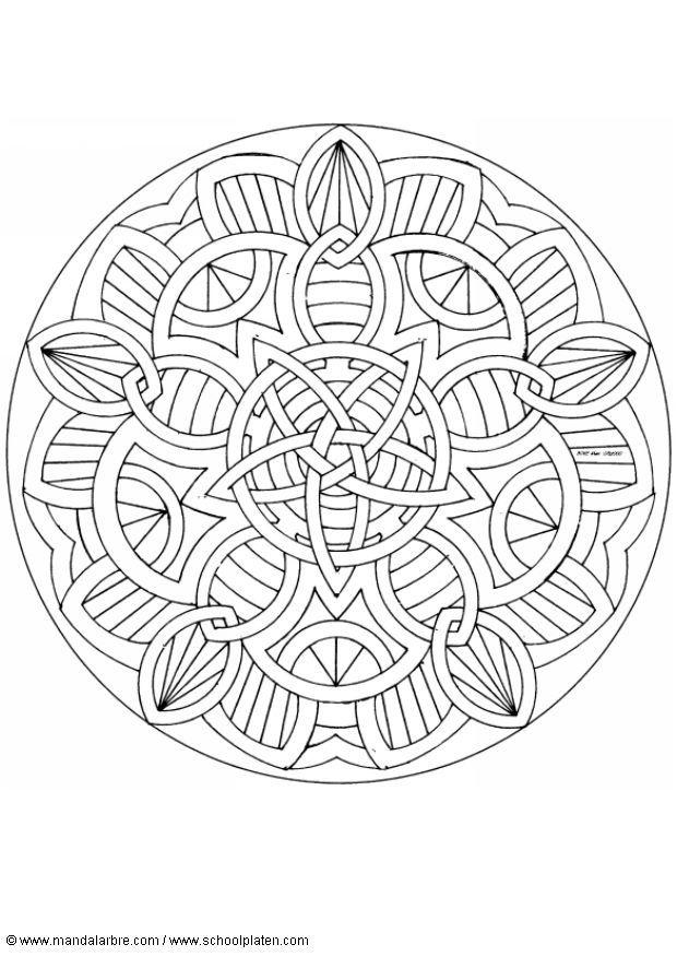 mandala-1602j Målarbild mandala-1602j