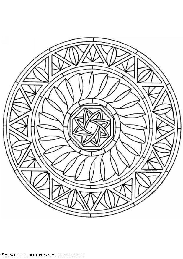 Målarbild mandala-1602k