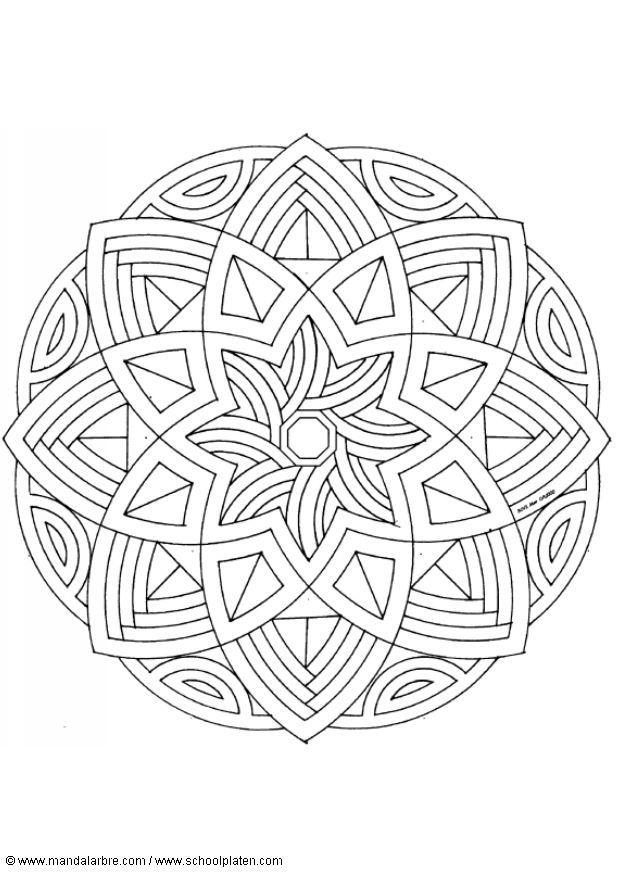mandala-1602l Målarbild mandala-1602l