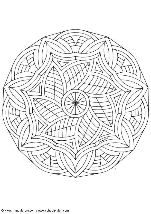 Målarbild mandala-1602m