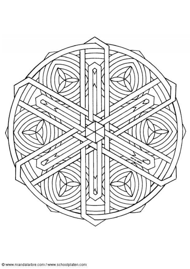 mandala-1602n Målarbild mandala-1602n
