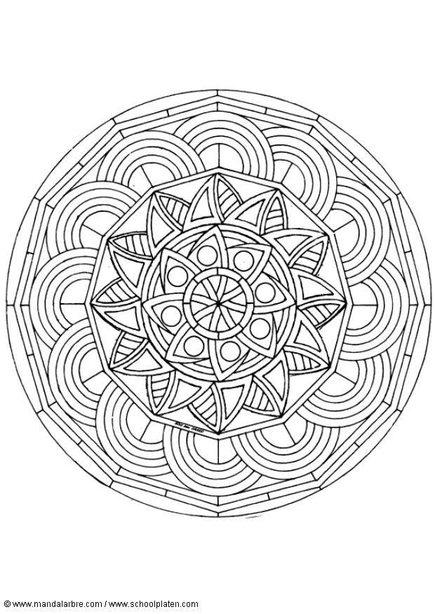 mandala-1602o Målarbild mandala-1602o